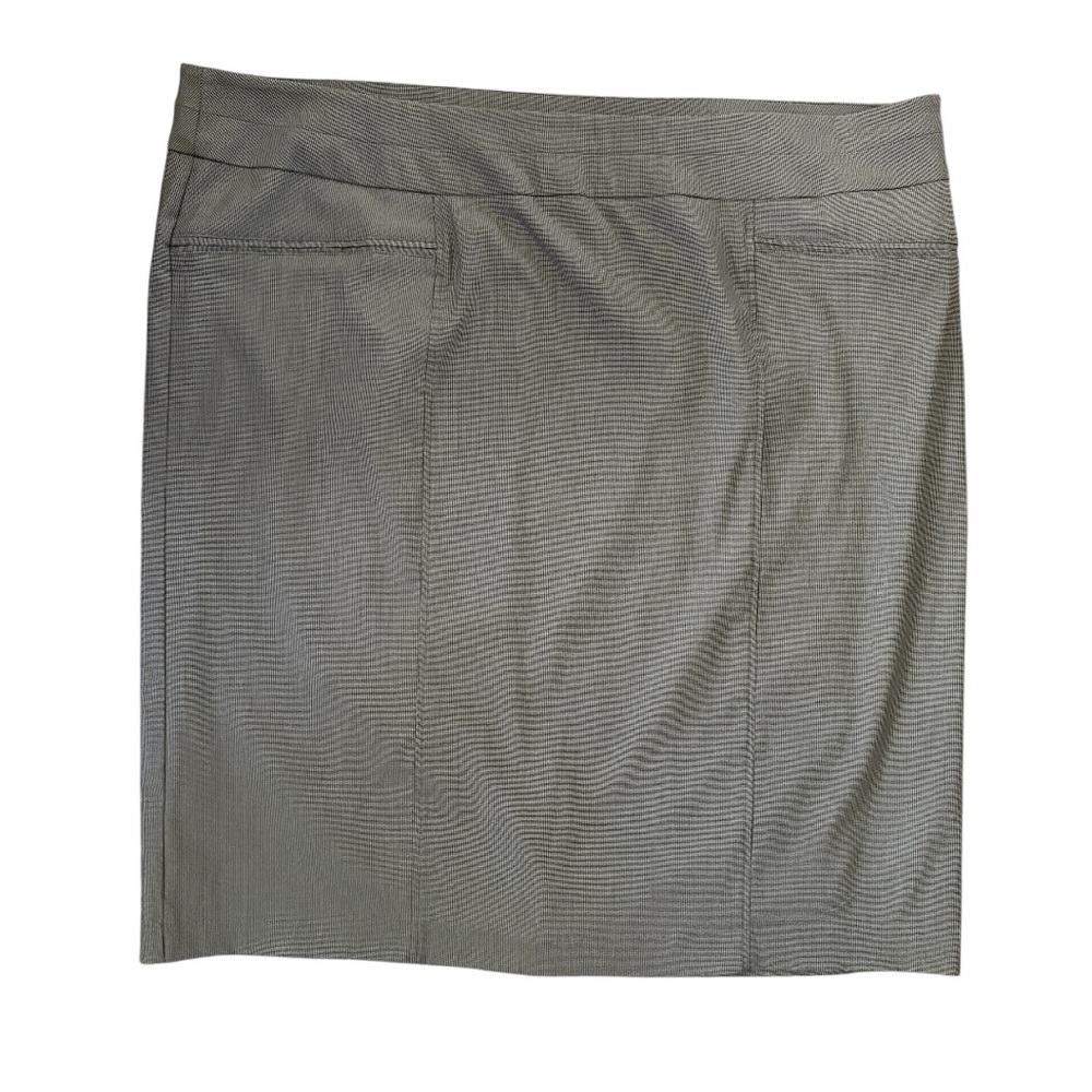 Pennington's Grey Knee Length Pencil Skirt Women's Plus  Size‎ 28